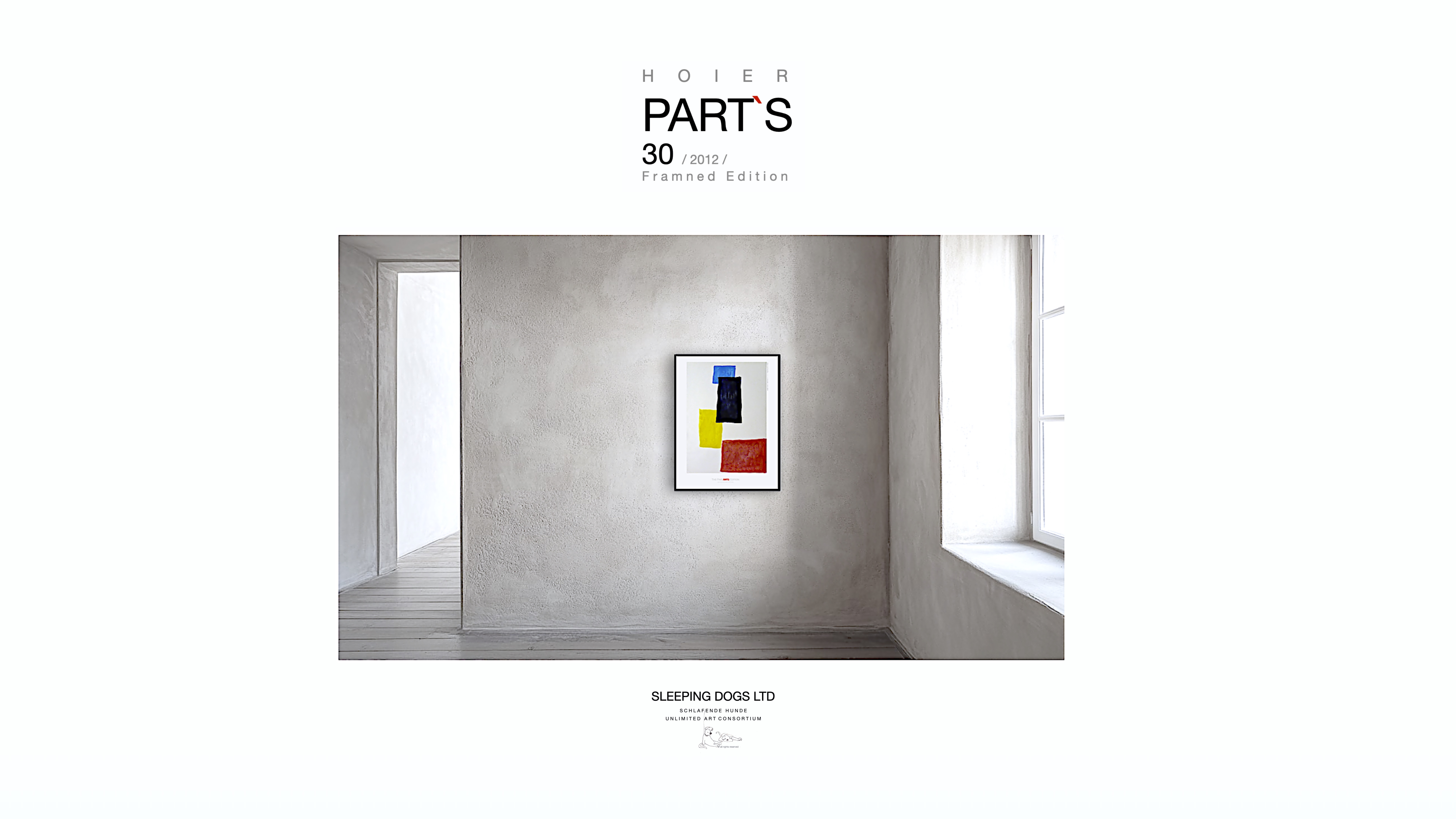 PARTS / Heiner H. Hoier / Hoier.works / 7 Sheets Oil on Paper Edition Framned